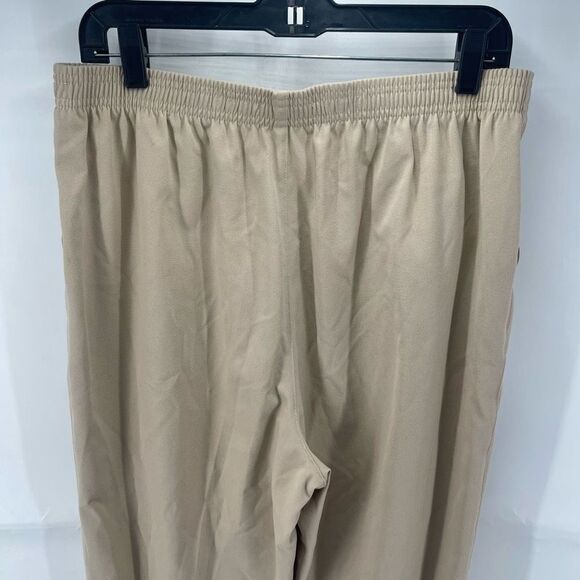 Draper's & Damon's Womens Cropped Pants Elastic Waist Pockets Casual Tan 18P - Picture 6 of 11